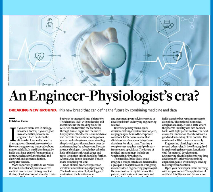 Article: An Engineer-Physiologist’s Era?